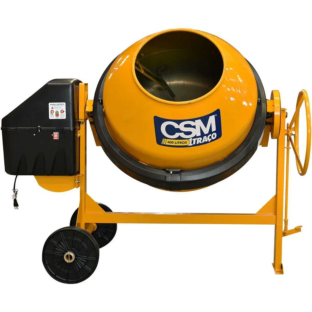 Betoneira 1 Traço 400 Litros com Motor 2Cv Monofásico Csm