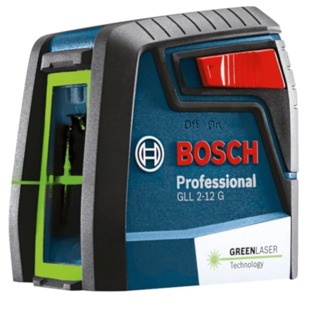 Bosch Nível Laser Verde Gll 2-12 G Alcance 12M com Suporte e Bolsa de Proteção