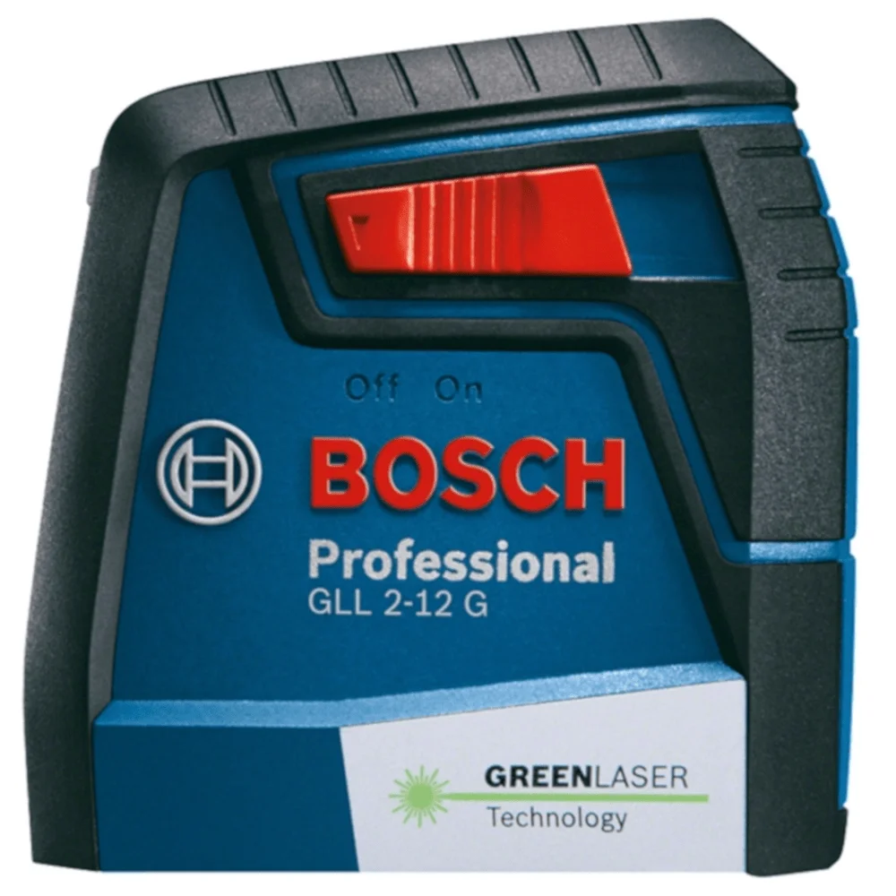 Bosch Nível Laser Verde Gll 2-12 G Alcance 12M com Suporte e Bolsa de Proteção