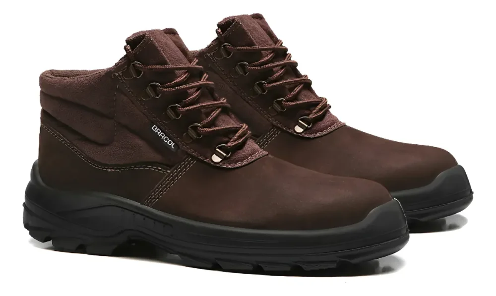 Bota Botina Nobuck Marrom Denver com Ca - Bracol