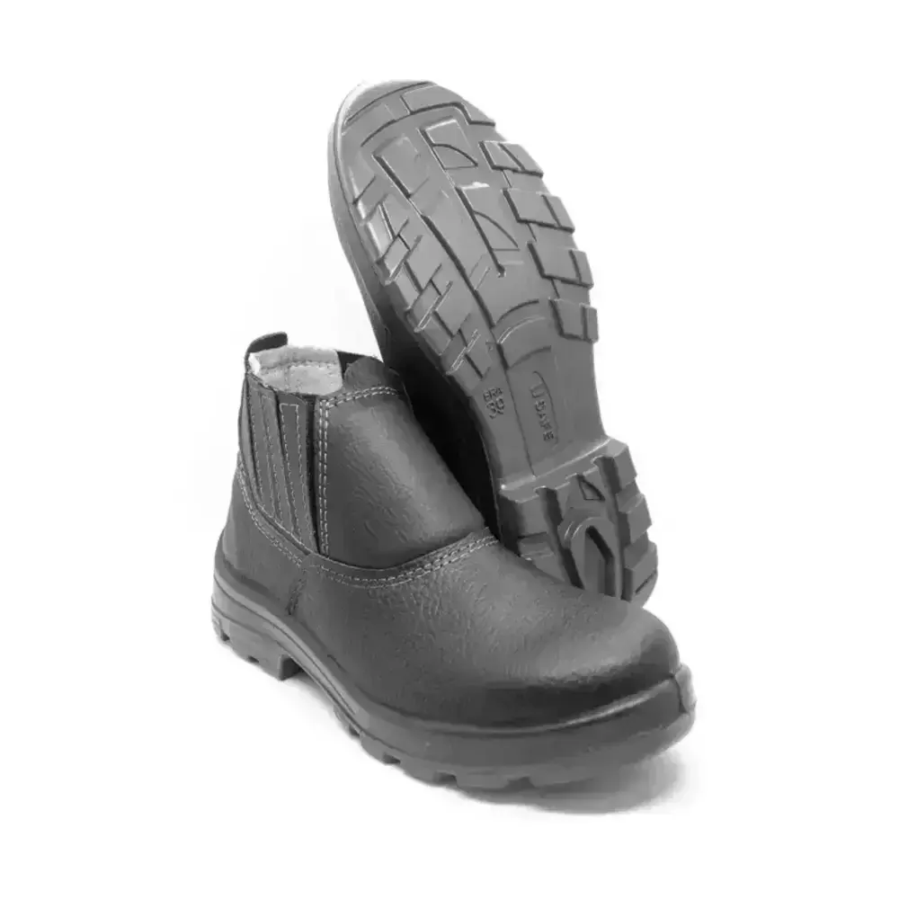 Bota de Segurança com Biqueira de Aço Usafe Preta – Bracol