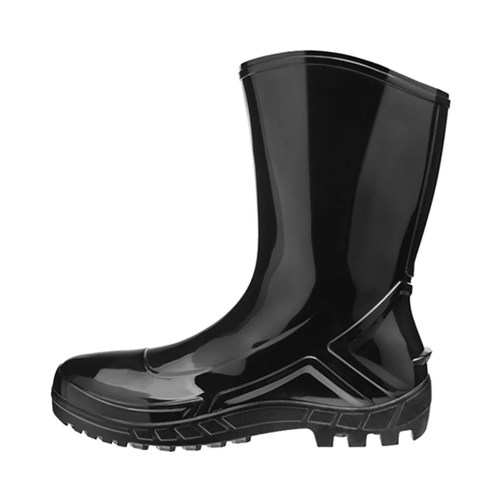 Bota Pvc Preta Cano 27Cm 43 sem Forro 110Flex/Vulcaflex