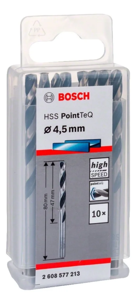 Broca Aço Rápido 4,50Mm Hss Pointteq Bosch