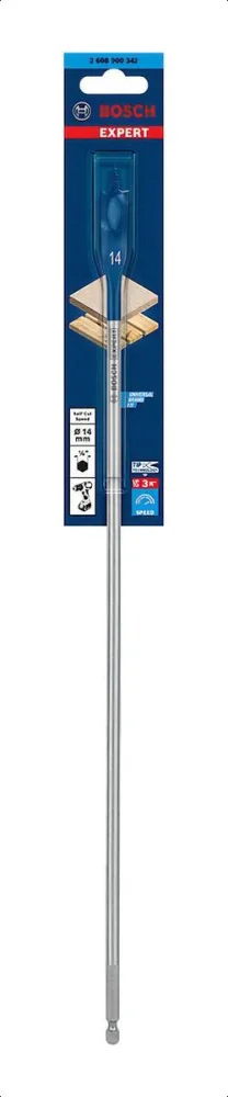 Broca Chata Self Cut 14X400Mm Haste 1/4 Expert /Bo