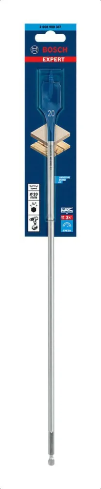 Broca Chata Self Cut 20X400Mm Haste 1/4 Expert /Bo