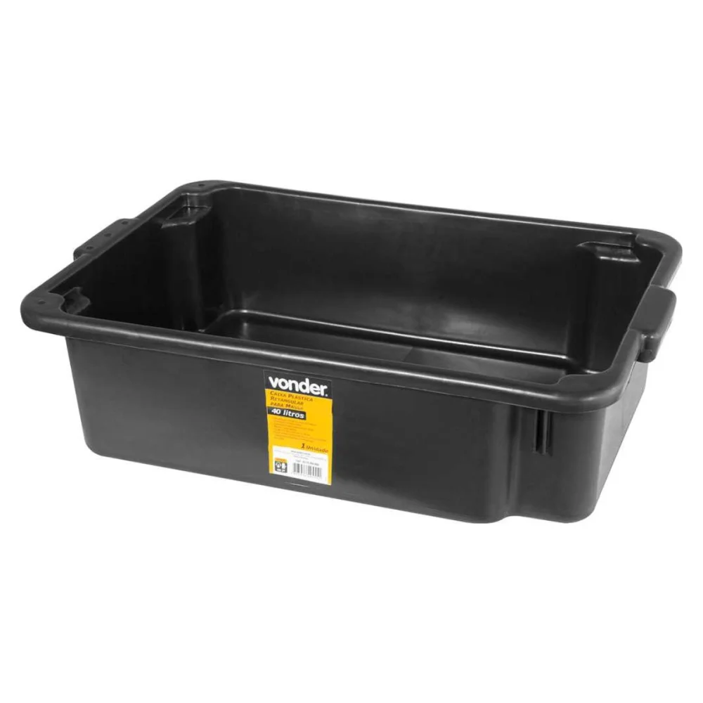 Caixa Plástica Retangular para Massa 40 Litros - Vonder-3315400000