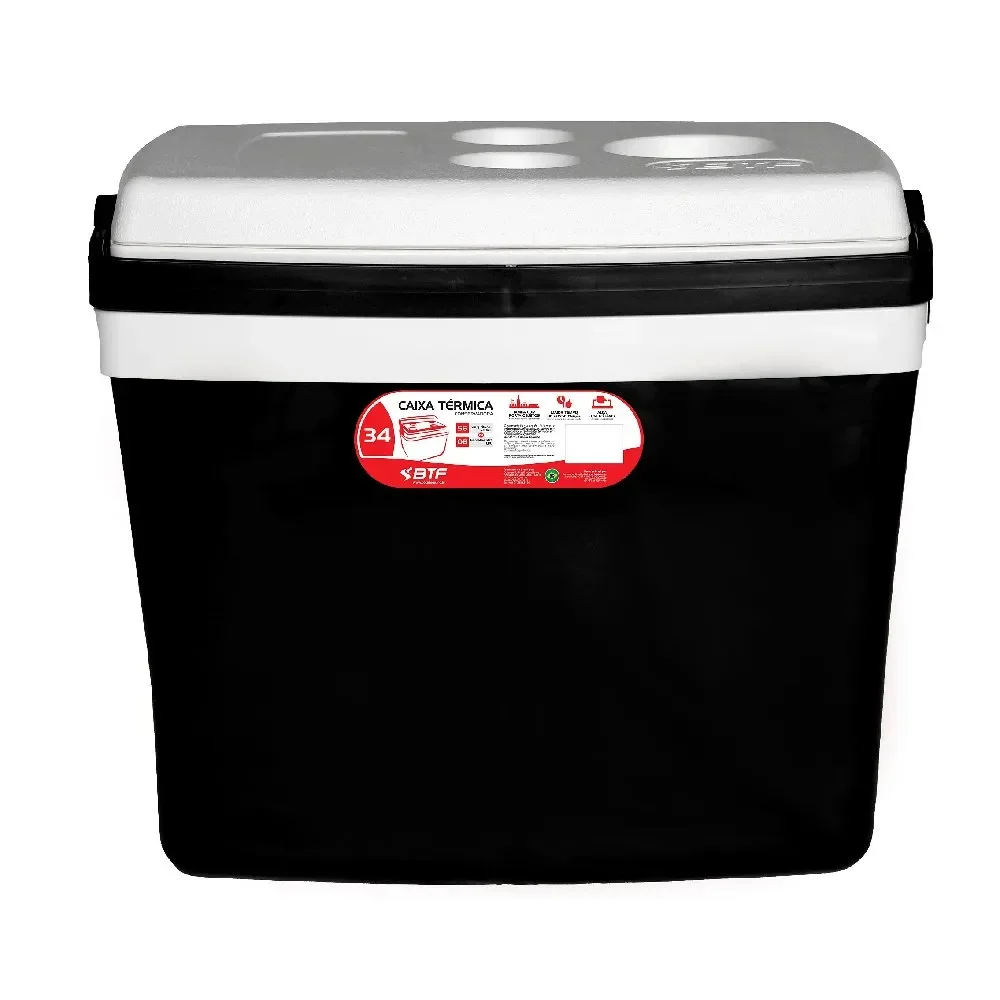 Caixa Térmica 26 Litros Preto - Botafogo