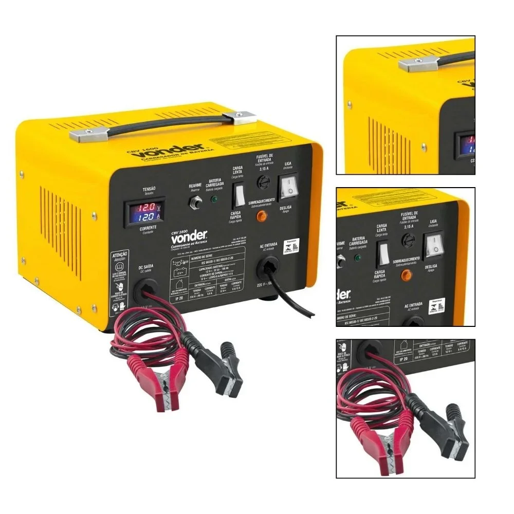 Carregador de Bateria 220 V~ Cbv 1600 Vonder 68.47.160.220