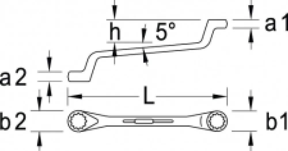 Chave Estrela 1.1/16 X 1.1/8" 003560 Gedore