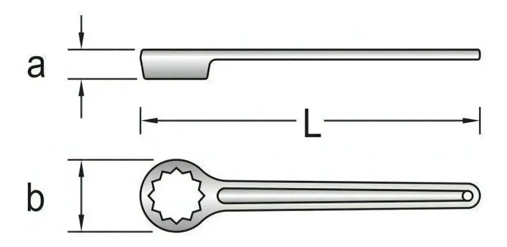 Chave Estrela de Bater 2" 010063 Gedore