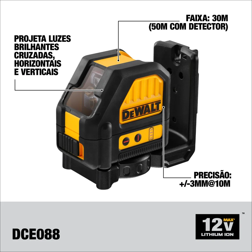 Combo Parafusadeira Dcf620 + Nível Laser Dce088 - Dewalt