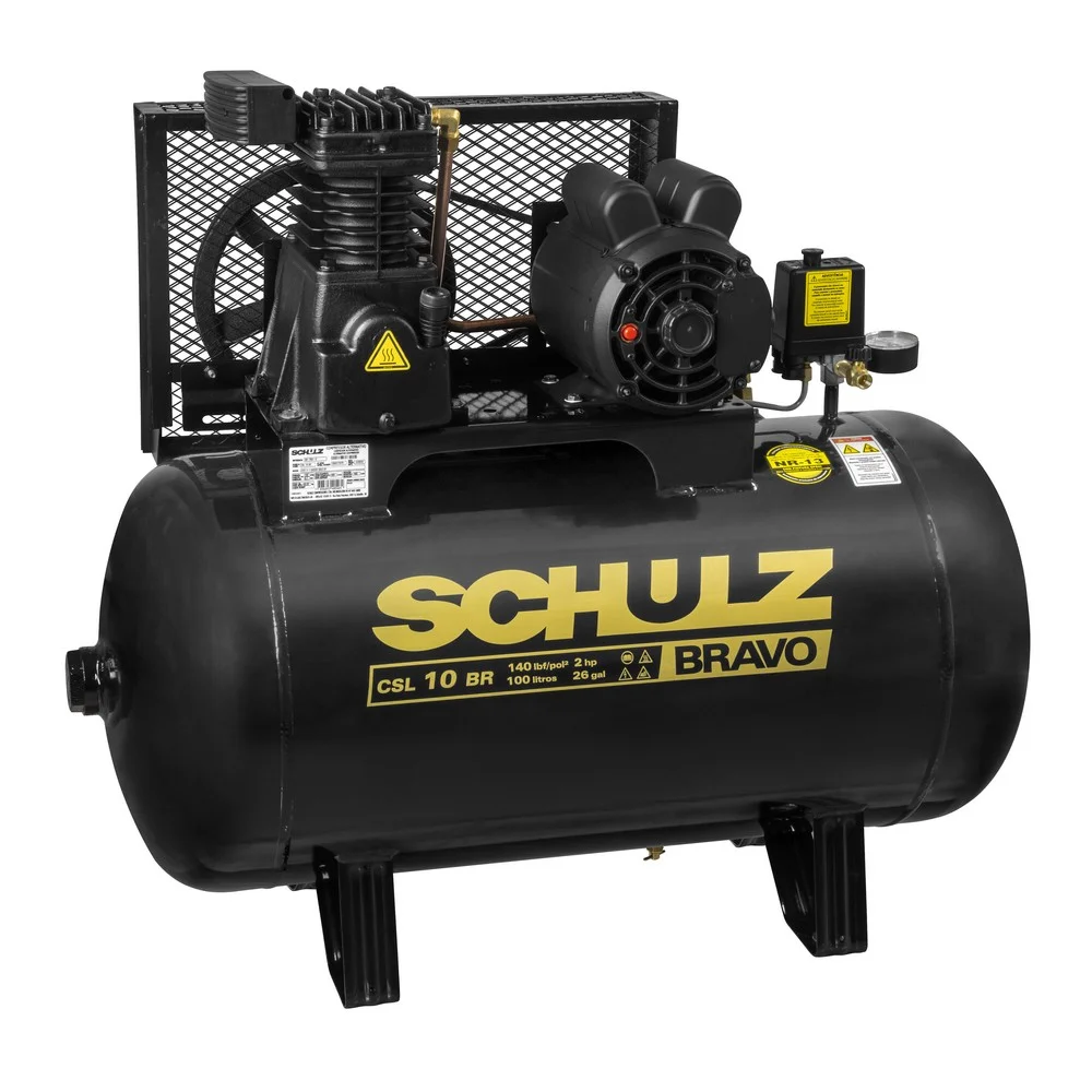 Compressor Bravo Csl 10 Br 100 Litros 220V Schulz