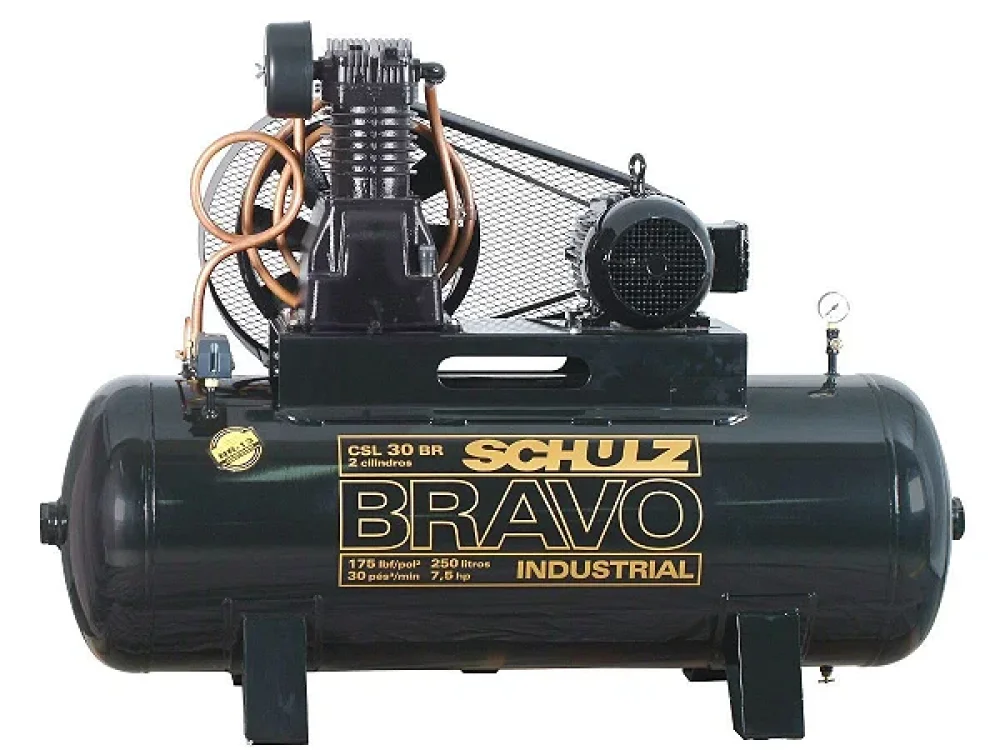Compressor Bravo Csl 30 Pés 250 Litros 380V Schulz