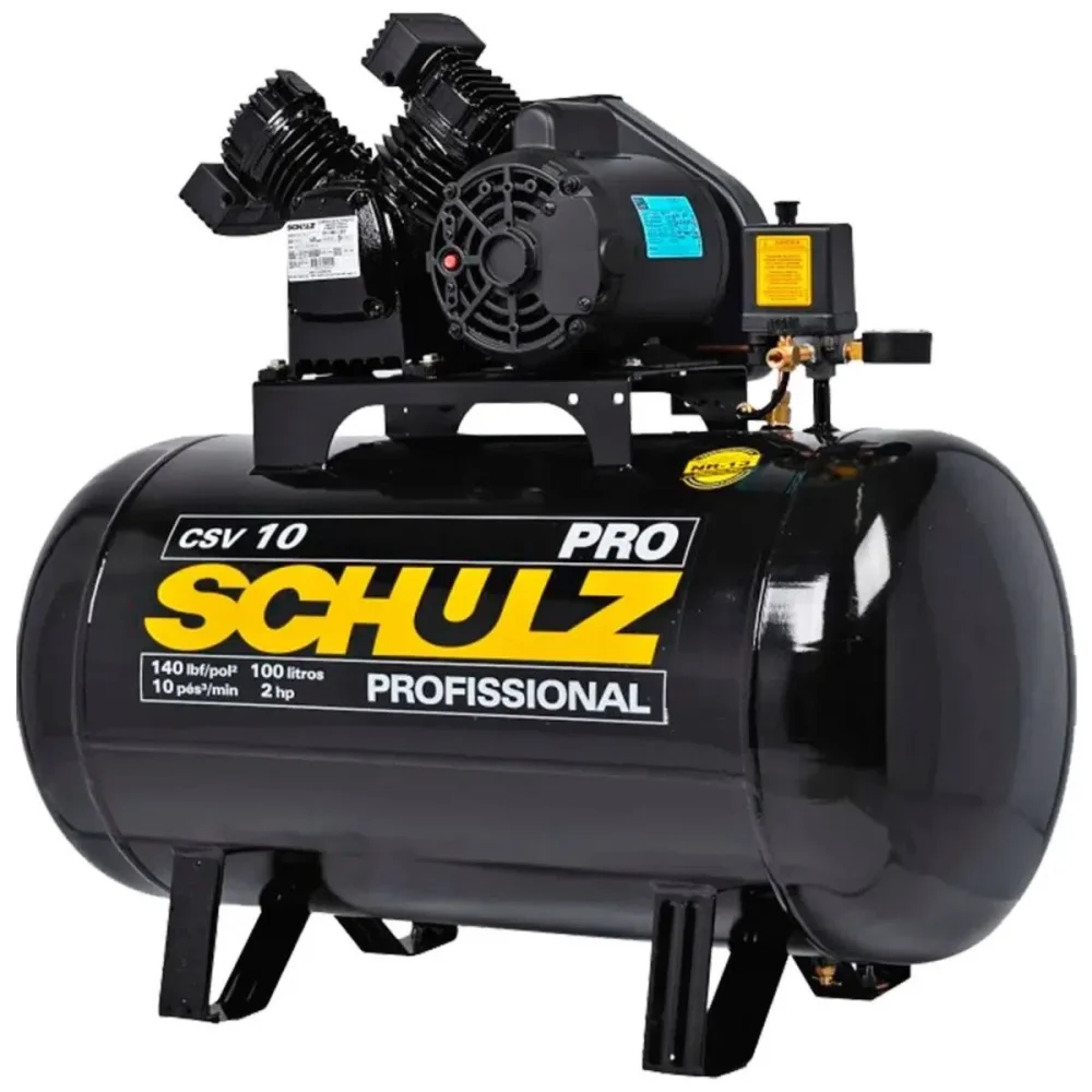 Compressor de Ar 10 Pés 100 Litros 220V Csv 10 Pro Schulz