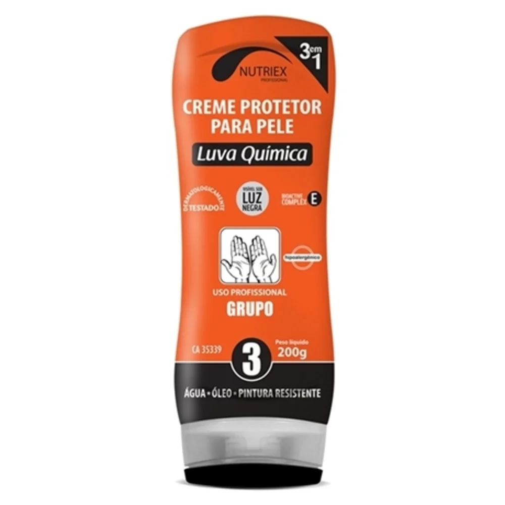 Creme Protetor para Pele com Luva Química Grupo 3 200G - Nutriex