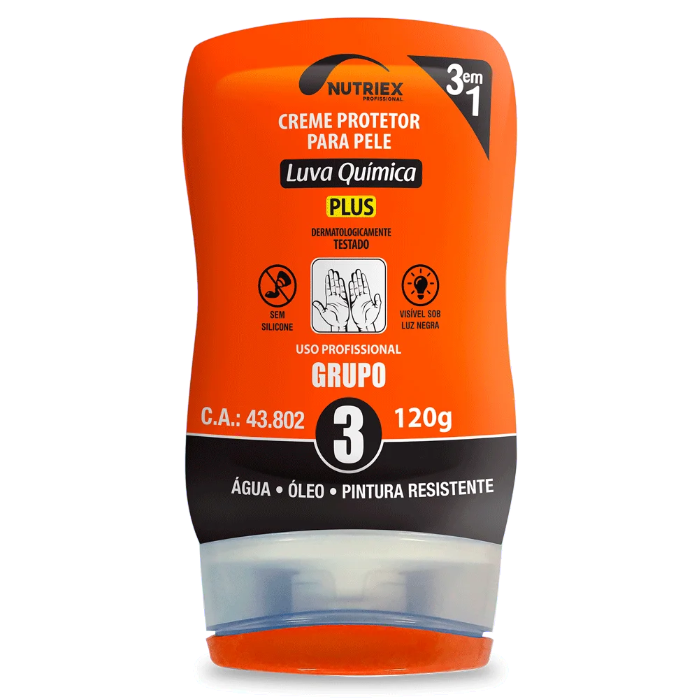 Creme Protetor para Pele com Luva Química Grupo 3 120G - Nutriex