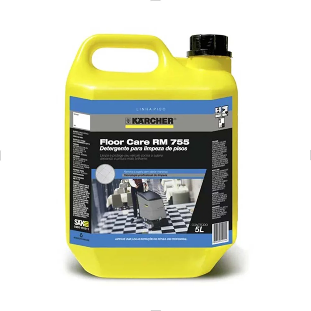 Detergente Limpador Concentrado Karcher Rm 755 Floorcare 5 Litros uso Profissional