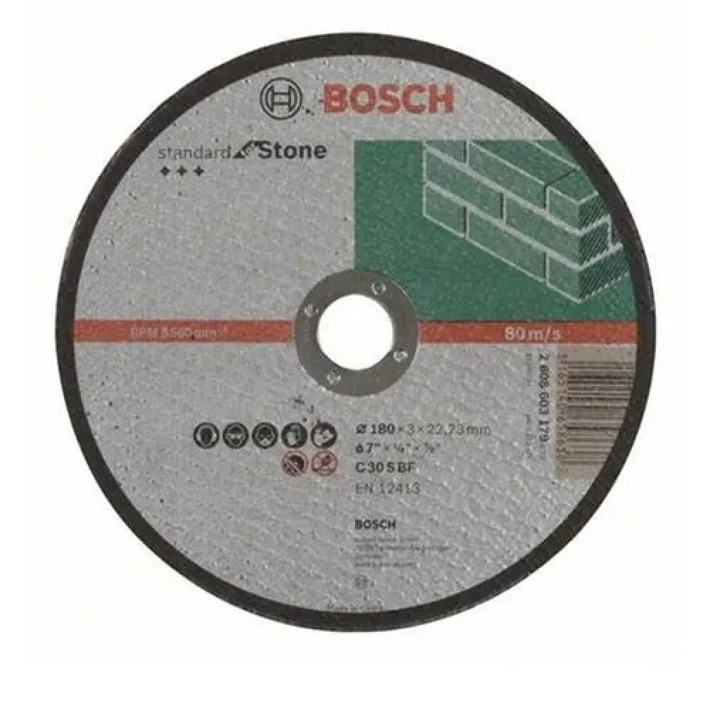 Disco Corte para Pedra 180Mm Grão 30 - Bosch
