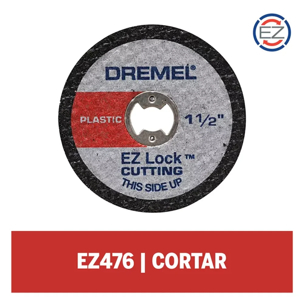 Disco de Corte 38Mm Ez-Lock para Micro Retifica 2615E476Ae/ac Dremel