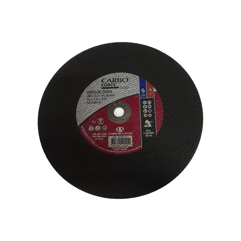 Disco de Corte Carborundum Gold 12" X 1/8" X 3/4" para Aço