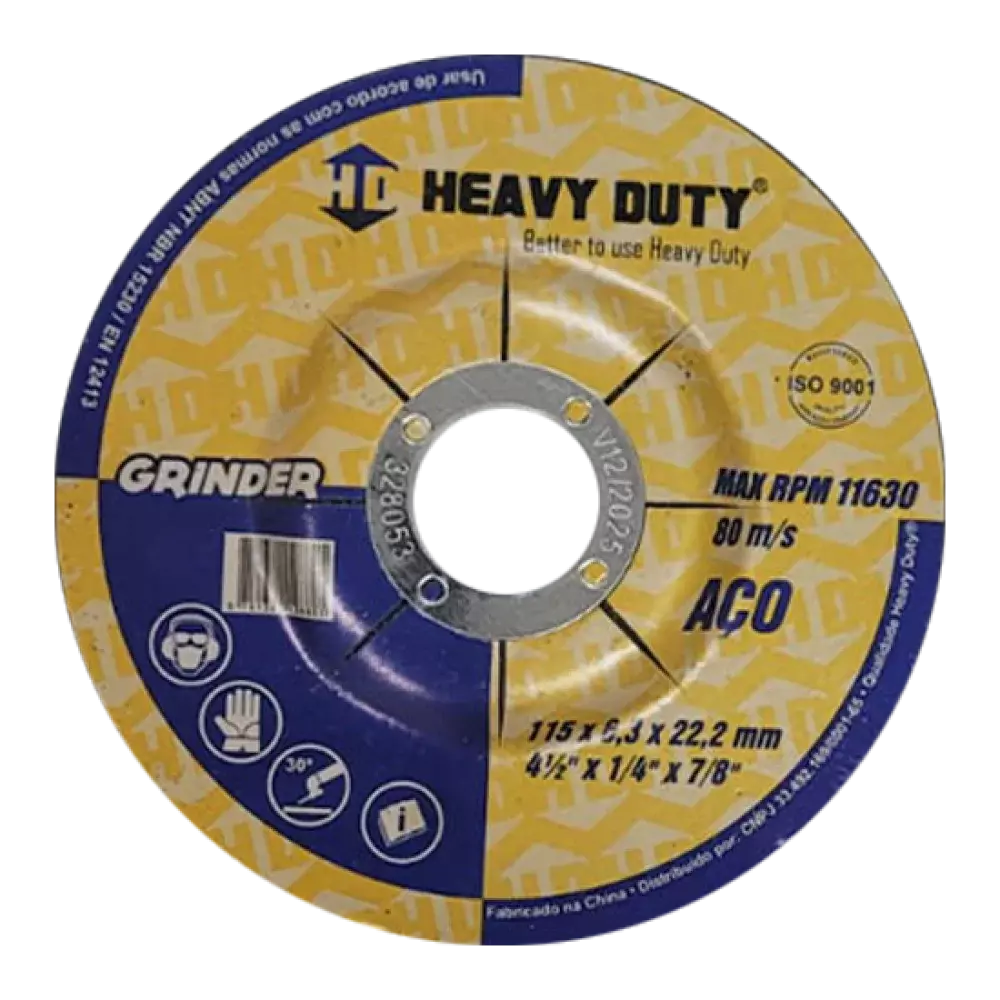 Disco de Desbaste 4.1/2 X 1/4 X 7/8 - Heavy Duty