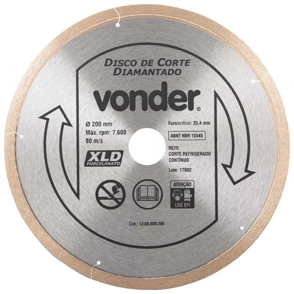 Disco Diam Liso 200X1 - Vonder