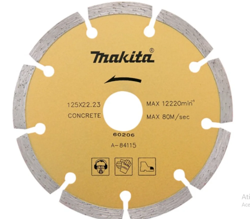 Disco Diamantado Segmentado 125 X 22 MM A-84115 Makita