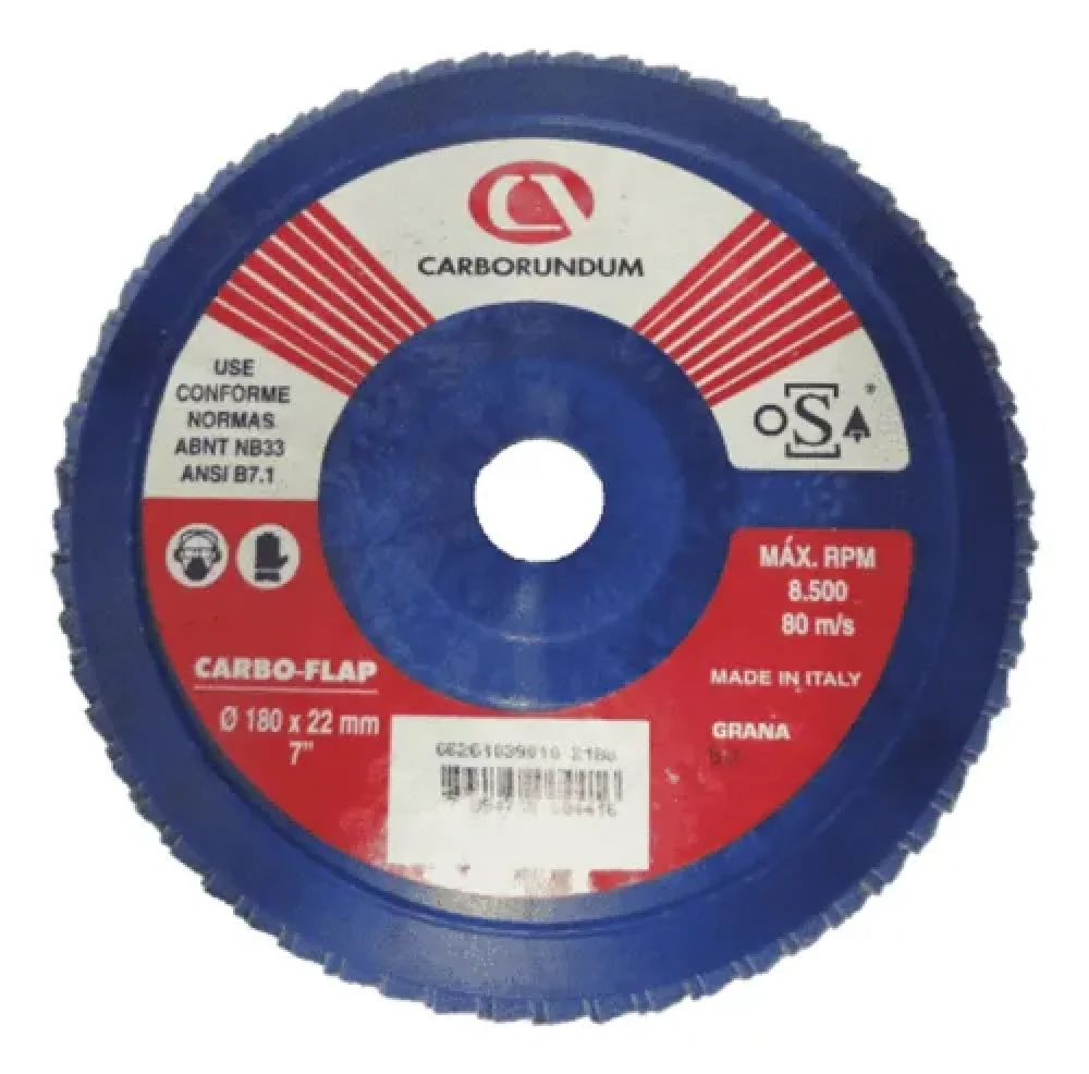 Disco Flap Gr50 180 X 2223 - Carborundum