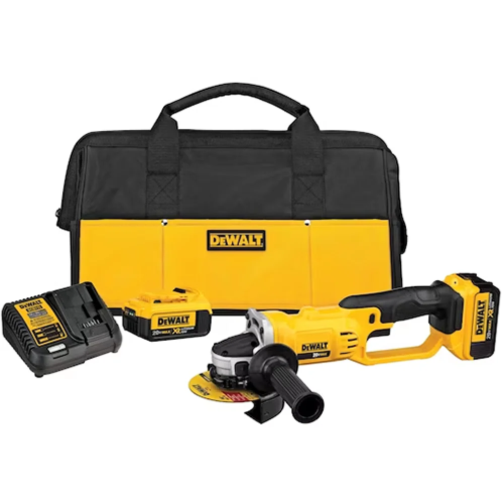 Esmerilhadeira 5 Pol. a Bateria 20V Lítio 4,0 Ah com 2 Baterias - Dewalt-Dcg412M2