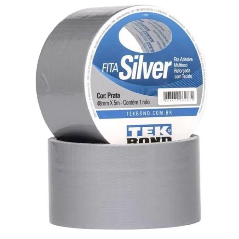 Fita Multiuso Silver Prata 48Mm X 25M Tek Bond