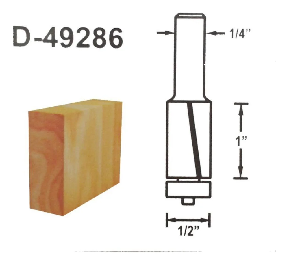 Fresa Dupla para Laminado 1/2 X 1 X 1/4 Makita