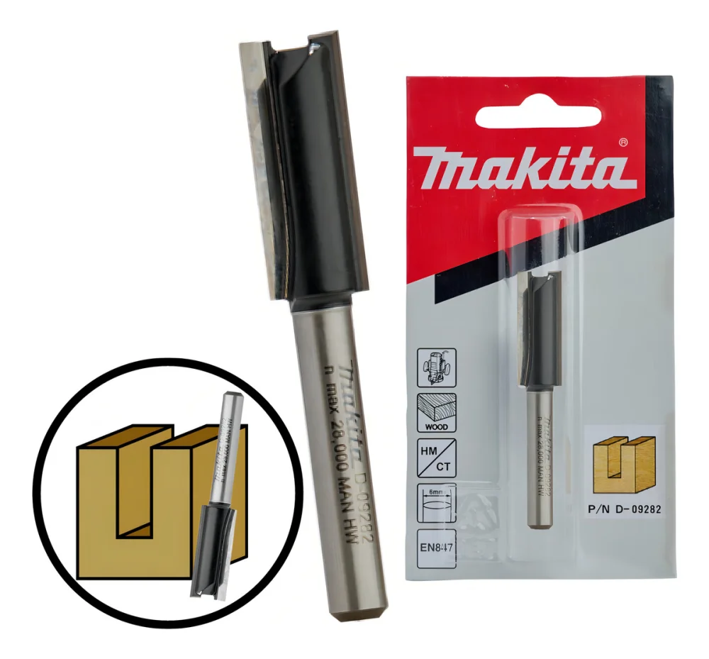 Fresa Paralela Dupla 10 X 25 X 6 MM Makita para Tupia
