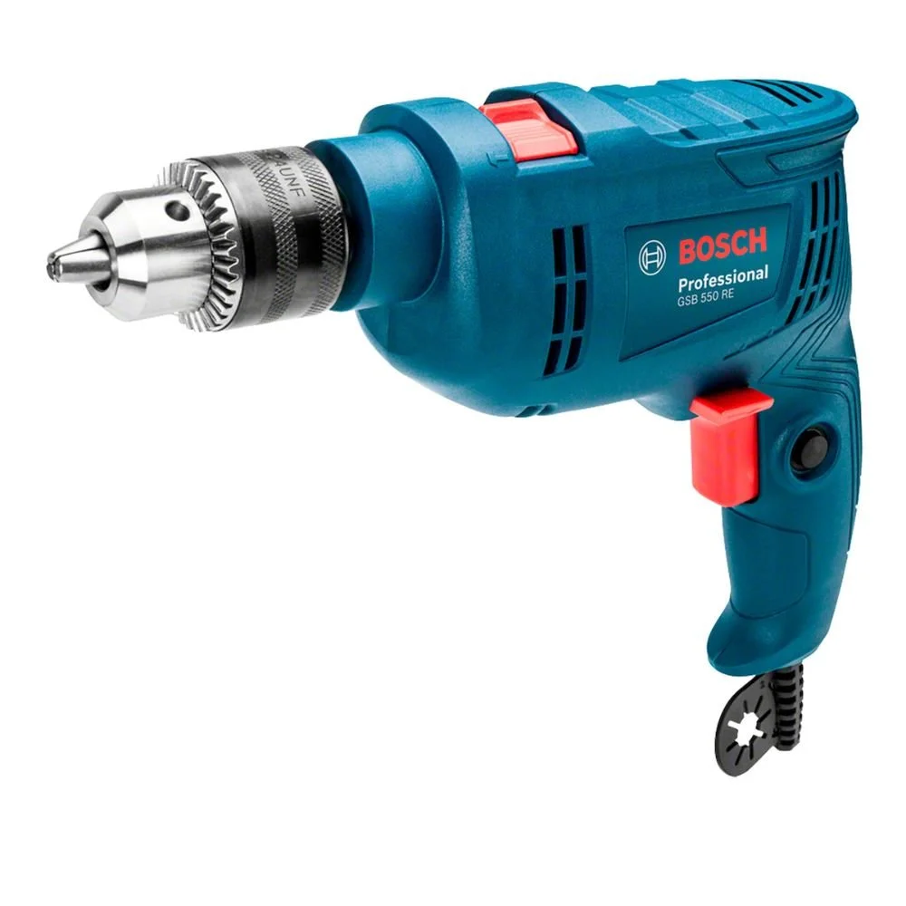 Furadeira de Impacto 1/2 550W Gsb 550 Re + Jogo de Brocas 220V – Bosch