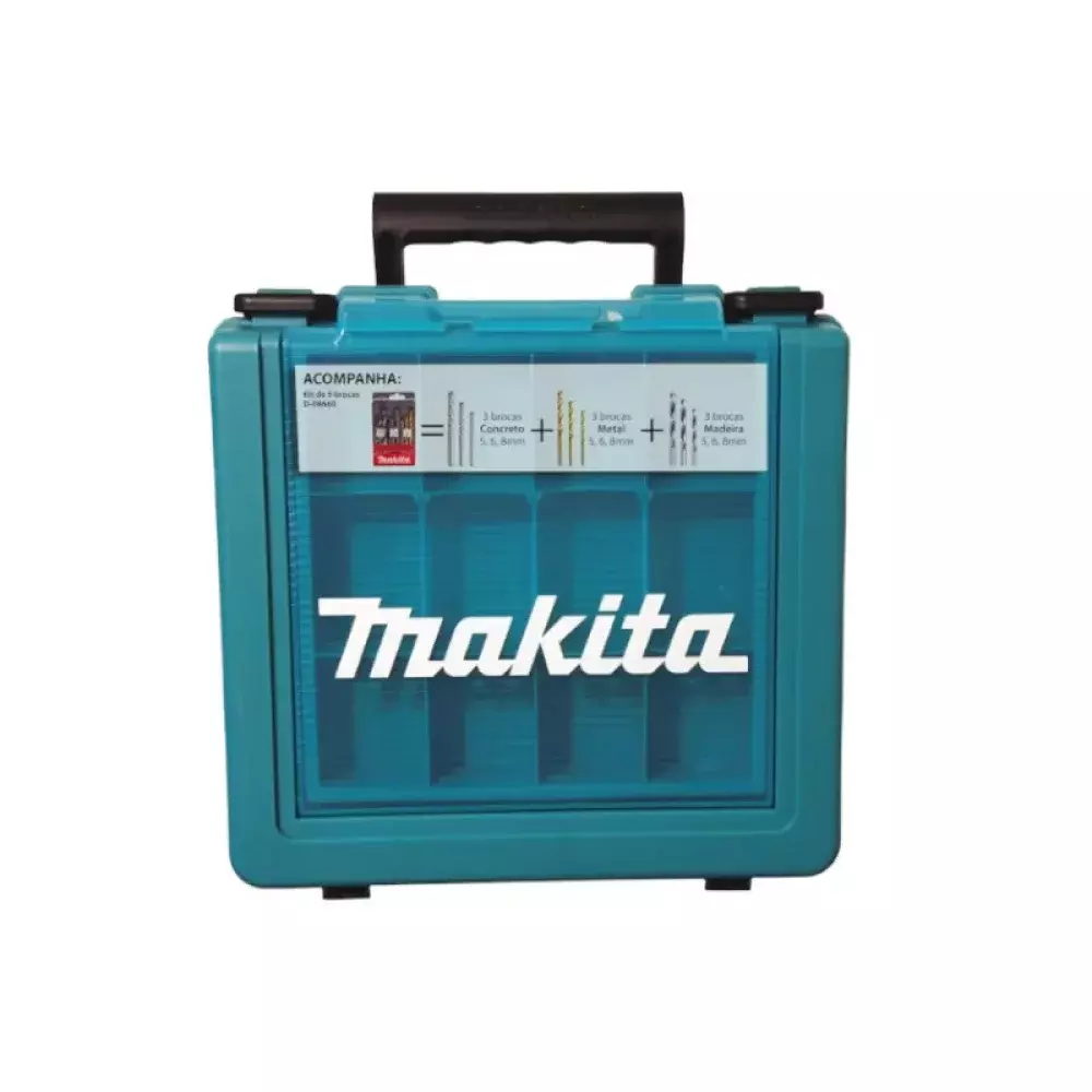 Furadeira de Impacto 1/2" 760W Hp1640Kx1 com Brocas e Maleta 220V – Makita