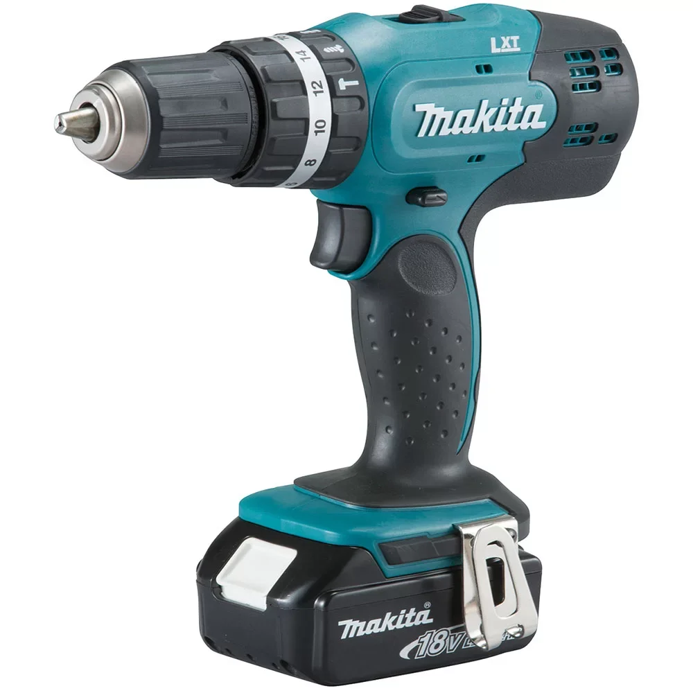 Furadeira / Parafusadeira de Impacto 1/2" a Bateria 18V Dhp453Y002 com Bateria e Carregador Makita