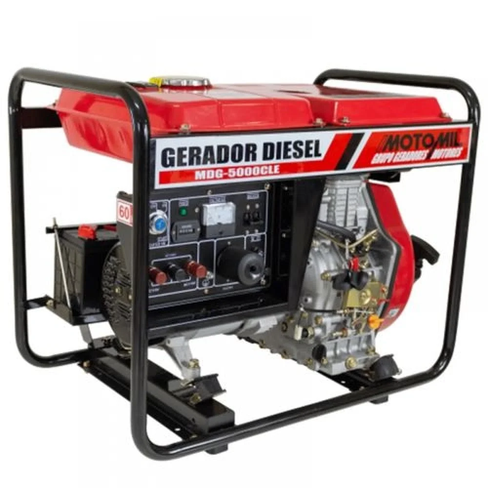 Gerador Á Diesel Mdg-5000Cle Motomil