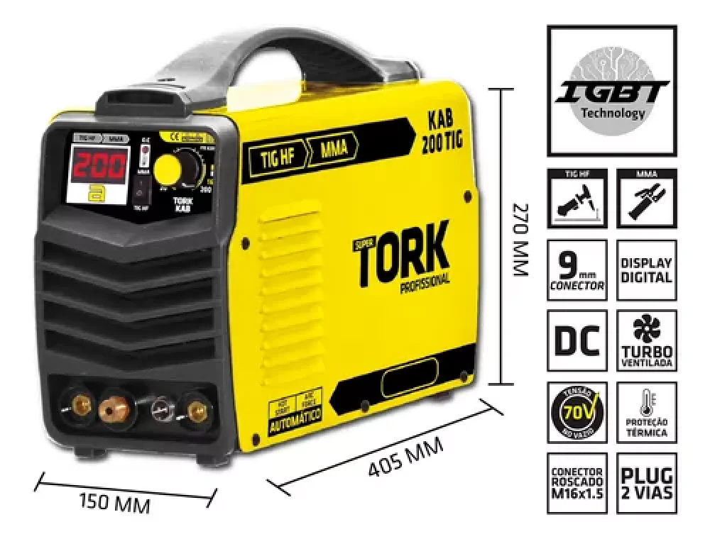 Inversor de Solda 2 em 1 Tig Mma 200A Ite-8200 Super Tork