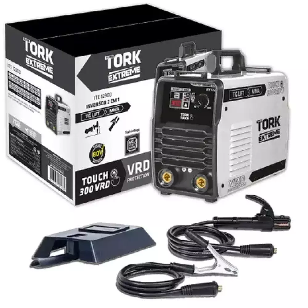 Inversora de Solda Supertork Ite12300 300A Tig Mma Touch 220V Profissional