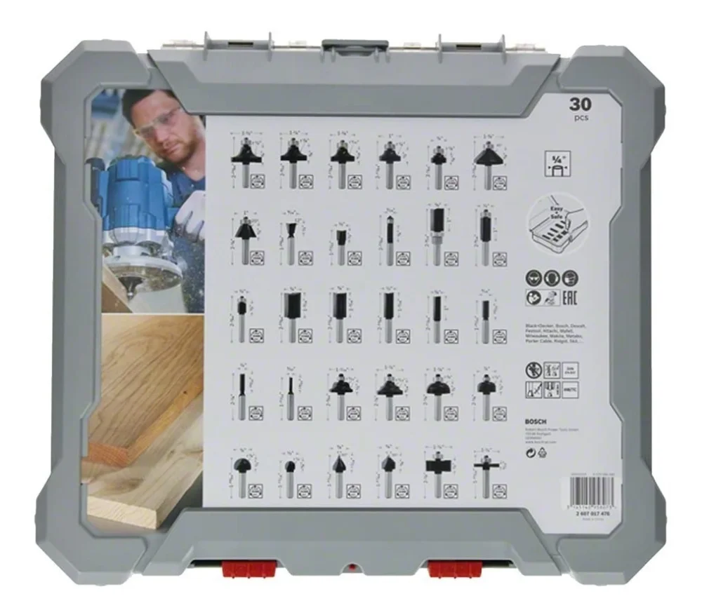 Jg Fresas P/ Tupia 06Mm 30 Pcs /Bosch