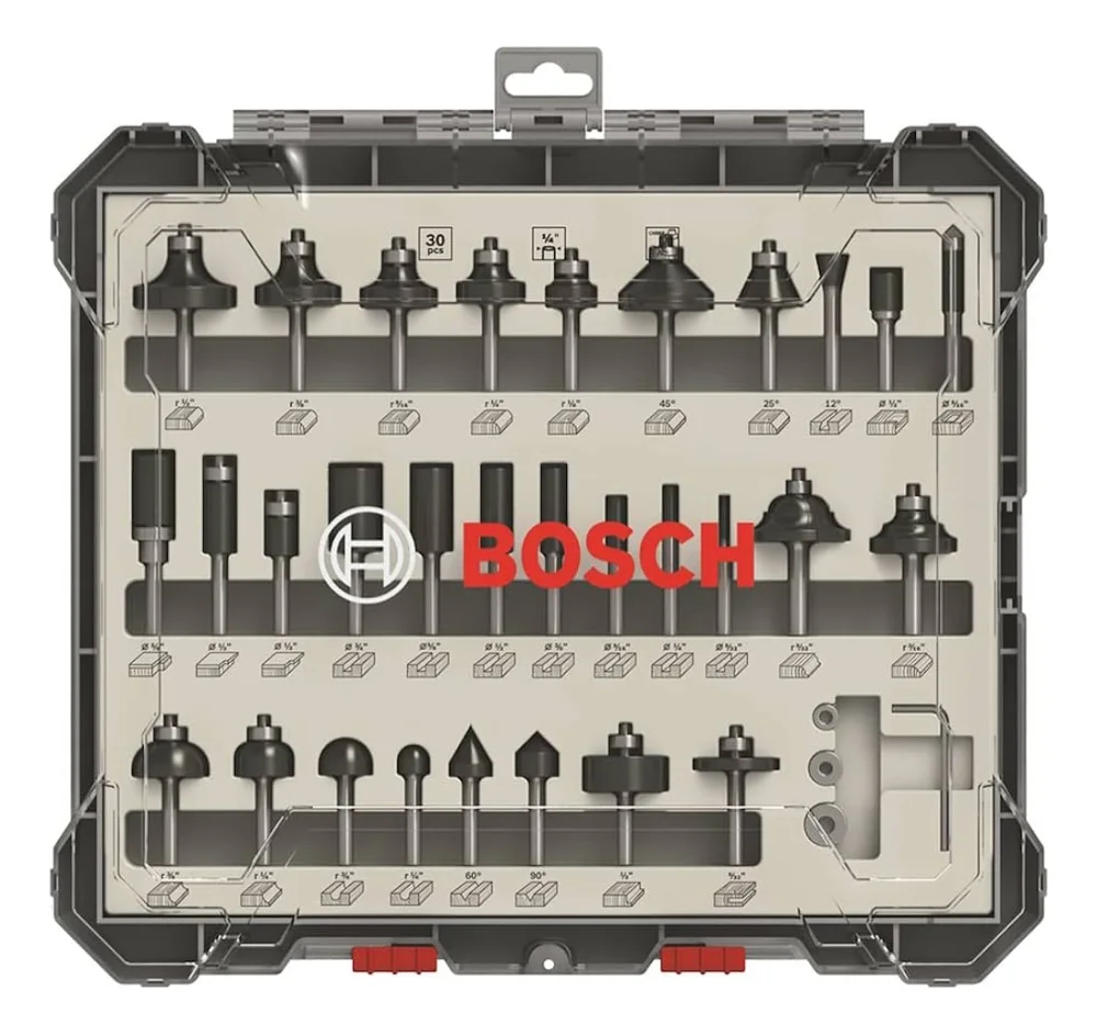 Jg Fresas P/ Tupia 06Mm 30 Pcs /Bosch