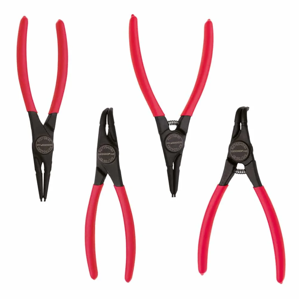 Jogo de Alicates para Anéis com 4 Peç R28002104 Gedore Red