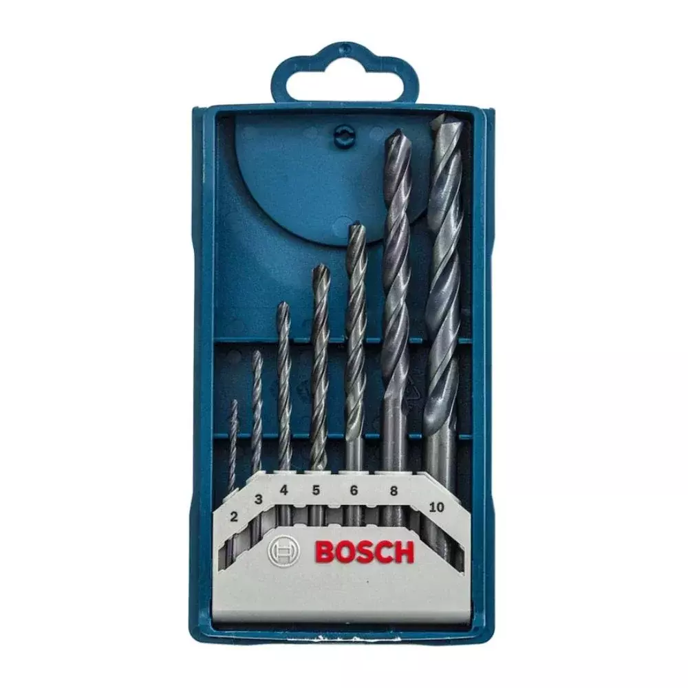 Jogo de Brocas Aço Rápido Hss Pointteq 7 Peças 2 a 10Mm Bosch