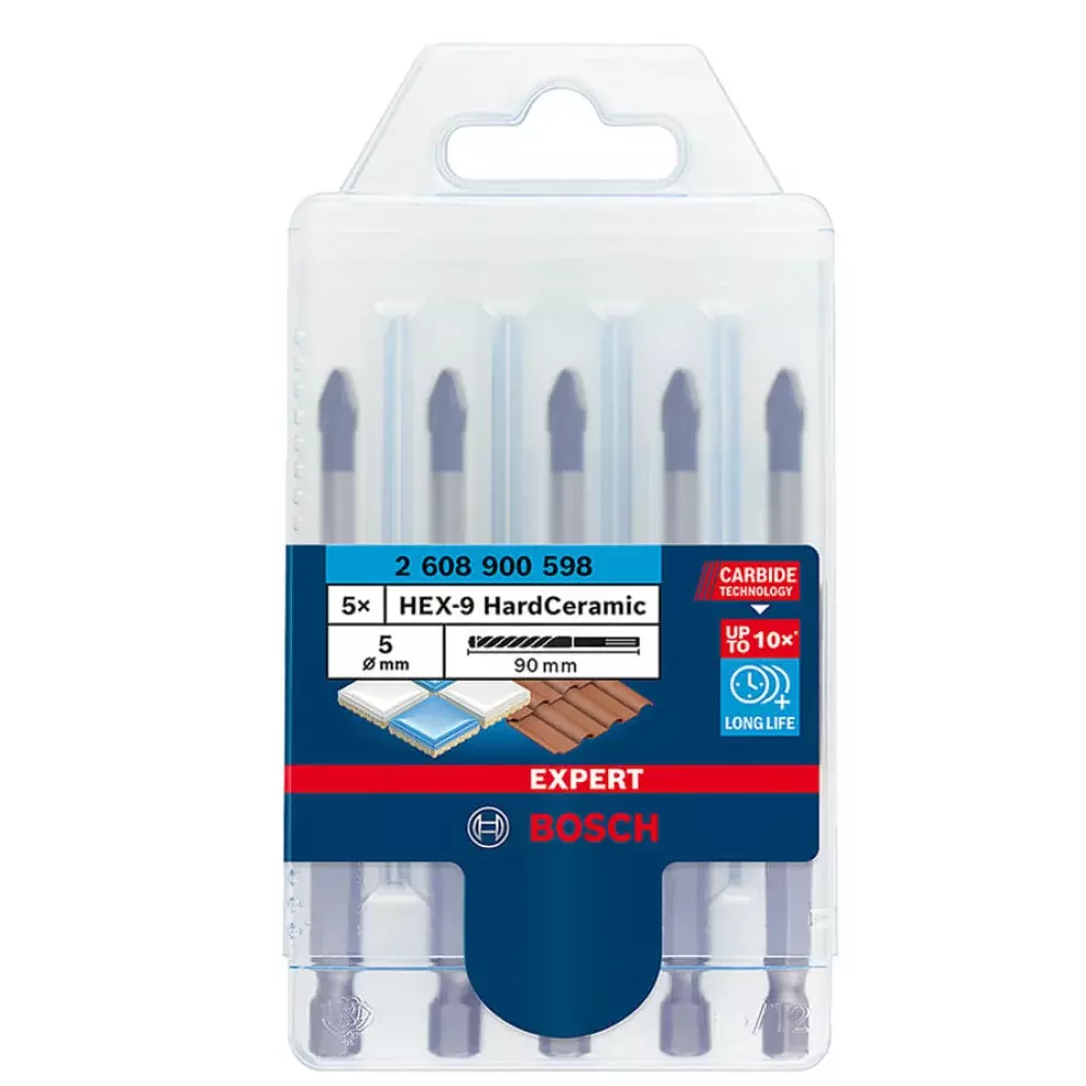 Jogo de Brocas para Porcelanato 5 Peças Expert Bosch