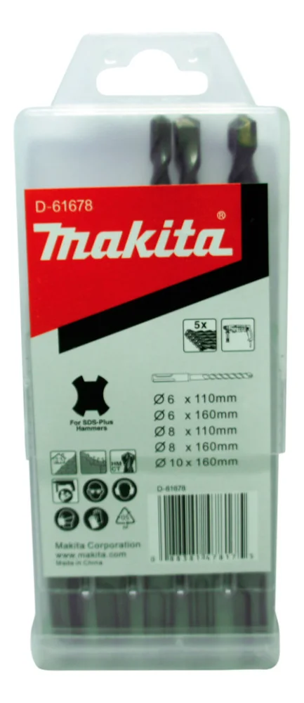Jogo de Brocas Sds Plus Makita com 5 Peças