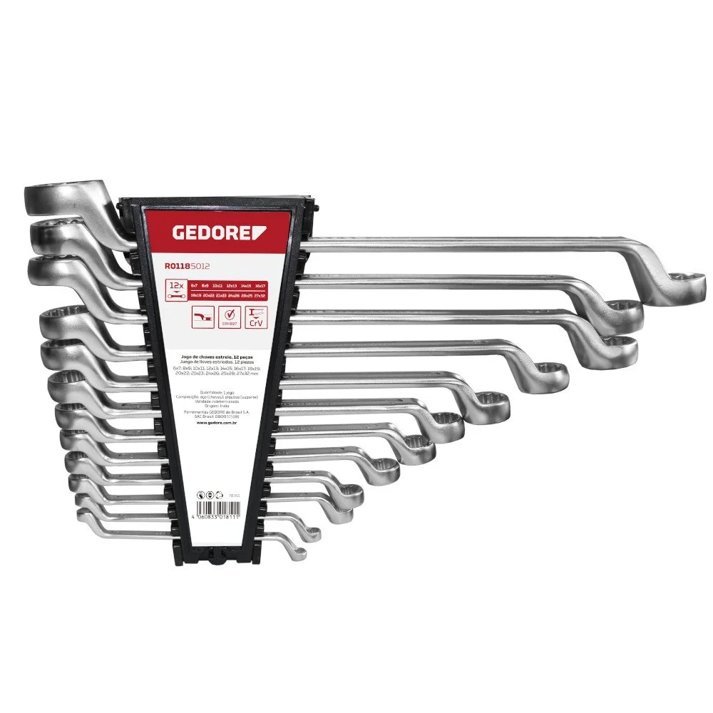 Jogo de Chaves Estrela 12 Peç 6 a 32Mm Gedore Red