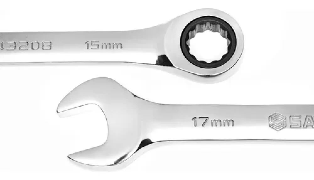 Jogo de Chaves Combinadas Catraca de 8 a 19Mm com 8 Peç - Sata