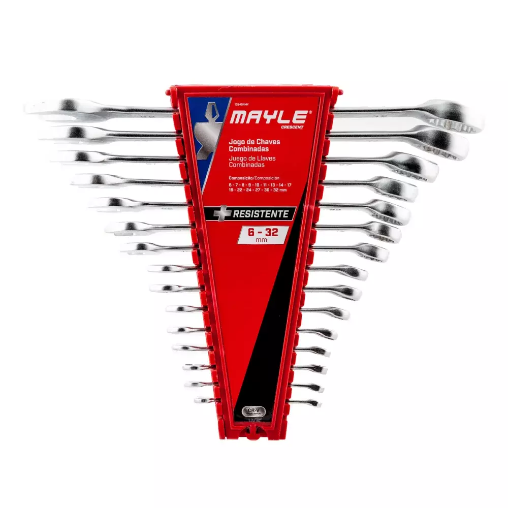 Jogo de Chaves Combinadas de 6 a 32Mm com 15 Peças 102404My Mayle