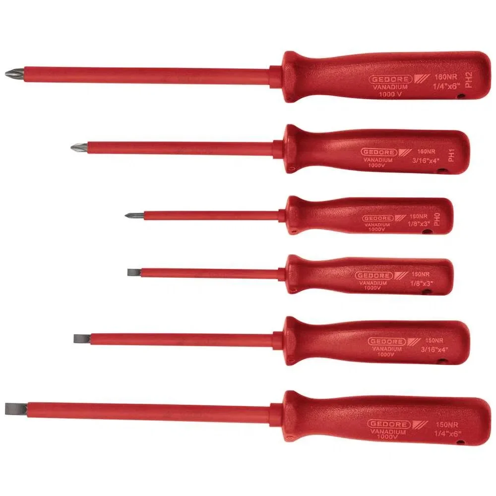 Jogo de Chaves de Fenda e Phillips Isolada com 6 Peç Gedore