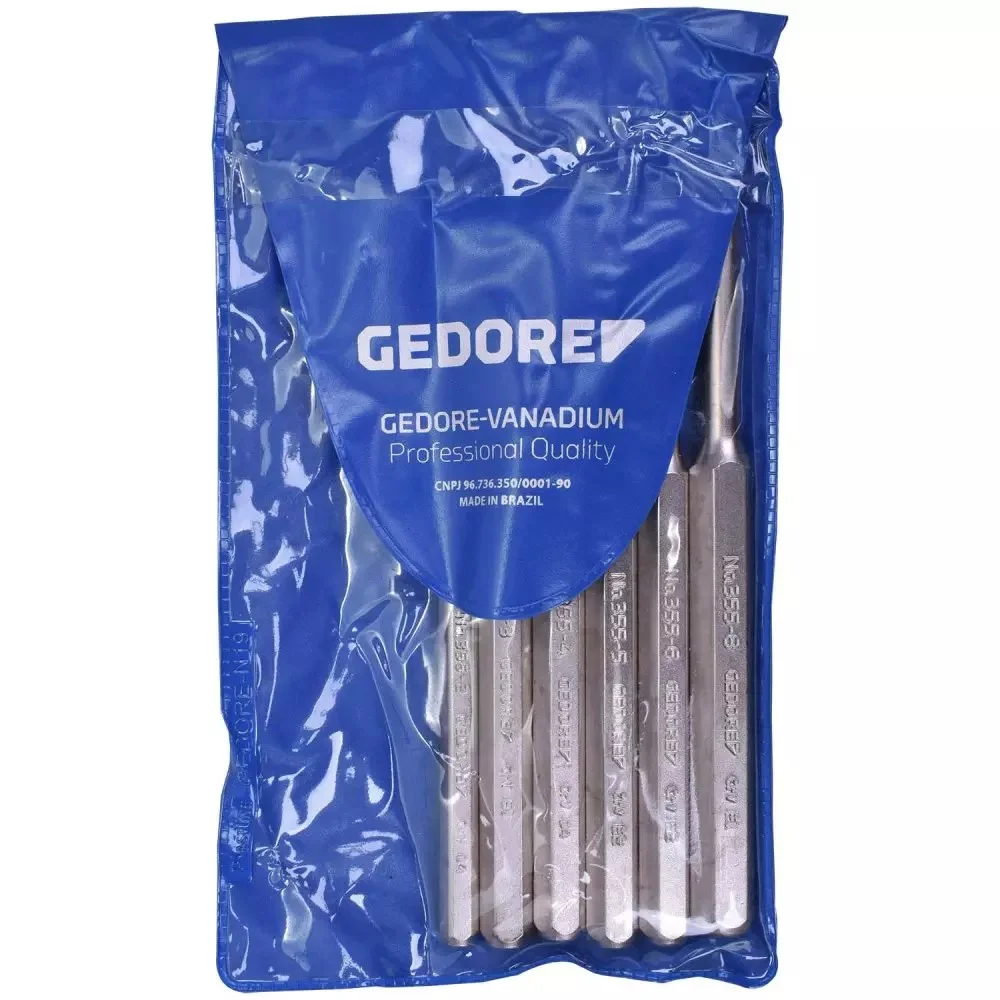 Jogo de Saca-Pino Paralelo 6 Peç Gedore