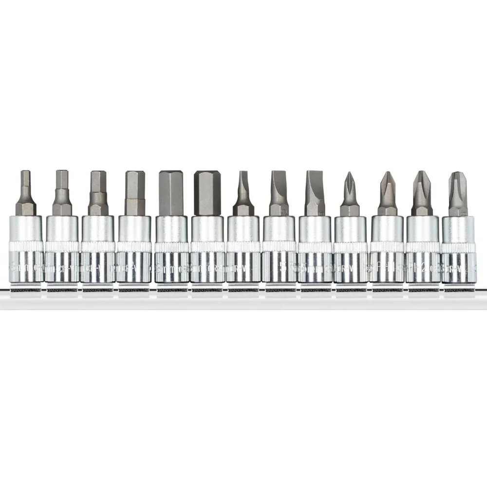 Jogo de Soquete Allen Fenda e Phillips com 13 Peç Encaixe 1/4 - Gedore Red